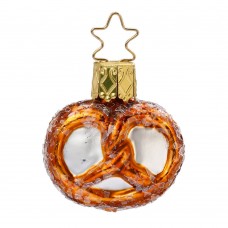 NEW - Inge Glas Glass Ornament - Mini Pretzel